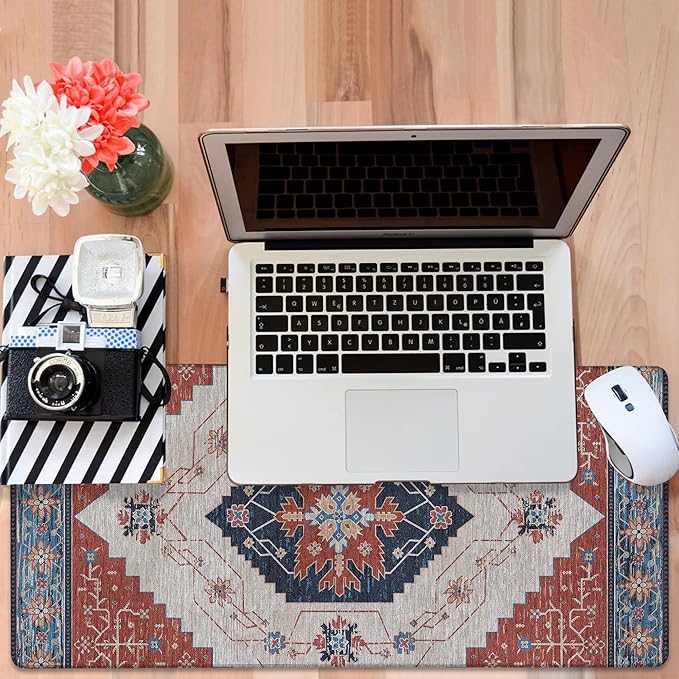 Vintage Style Rug Gaming Mouse Pad 3mm Thick Stitched Edge Waterproof Non-Slip - Image 6