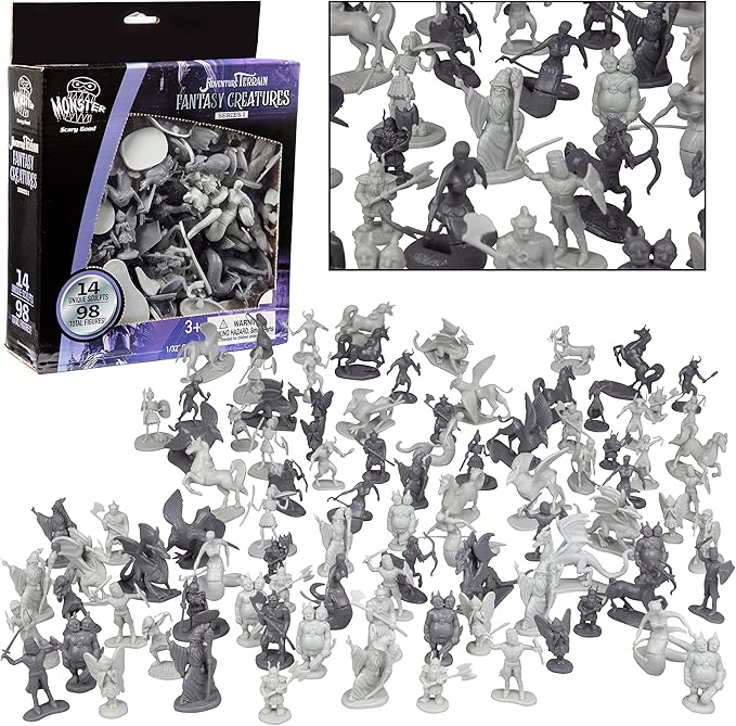 Monster Fantasy Creature Mini Action Figure Playset by Monster
