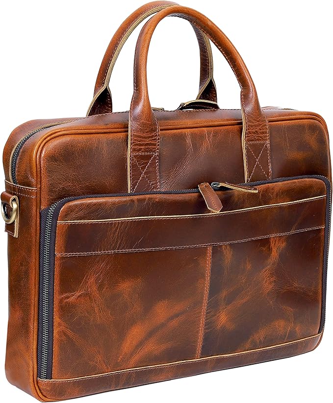 VC VINTAGE COUTURE Leather briefcase bag - Image 3