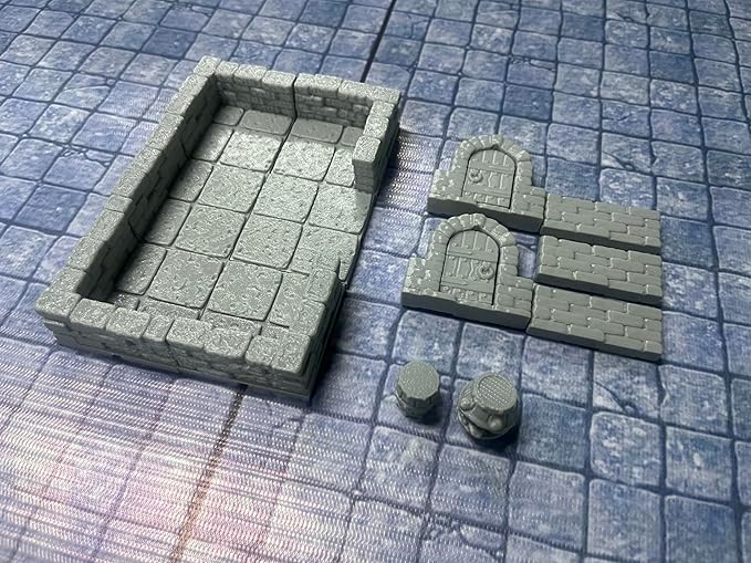 Miniature RPG Modular Tile System 18mm or 28mm DND Terrain Building Accessories - Image 3