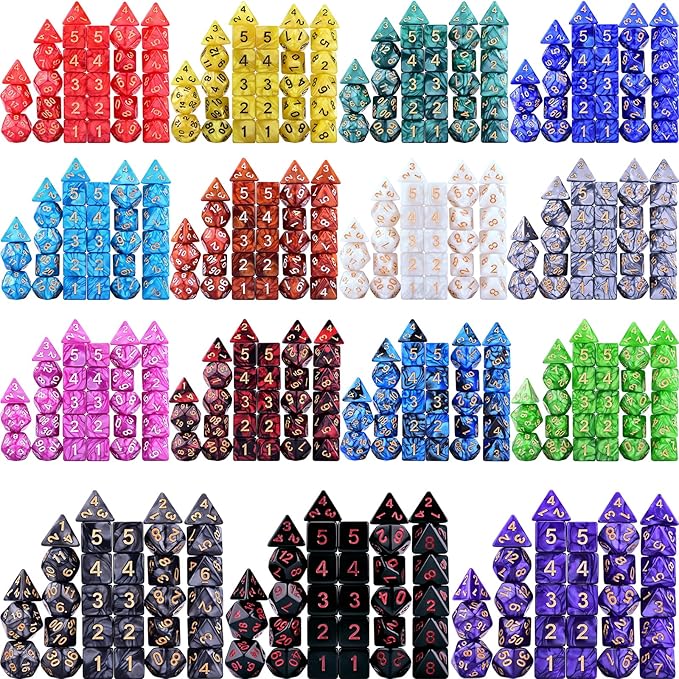 Extended RPG Dice Set 15 x 31 Polyhedral Dice - Image 5