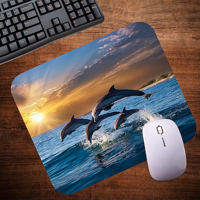 Coastal Shoreline Waves Sandy Beach Theme Mouse Pad Mat Mousepad - Image 4
