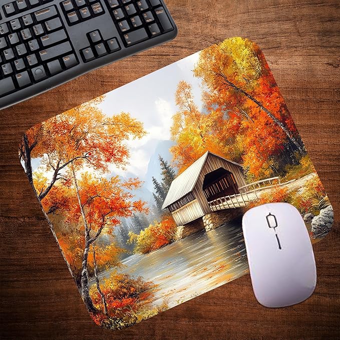Fall Season Mouse Pad Mat Mousepad - Image 4