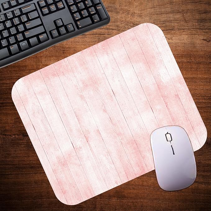Pink Wood Decorative Colorful Mouse Pad Mat Mousepad - Image 4